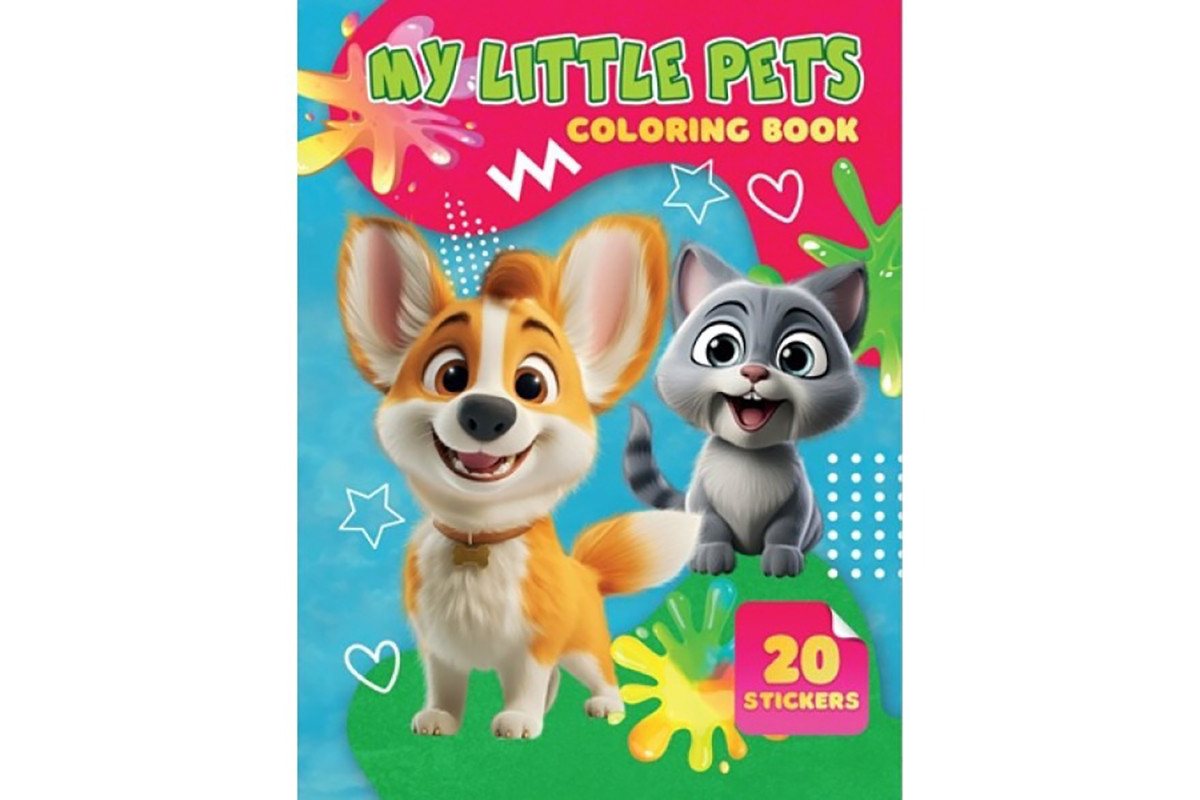Детская раскраска My Little Pets А06012504, 20 наклейок А4 Детская раскраска My Little Pets А06012504, 20 наклейок А4