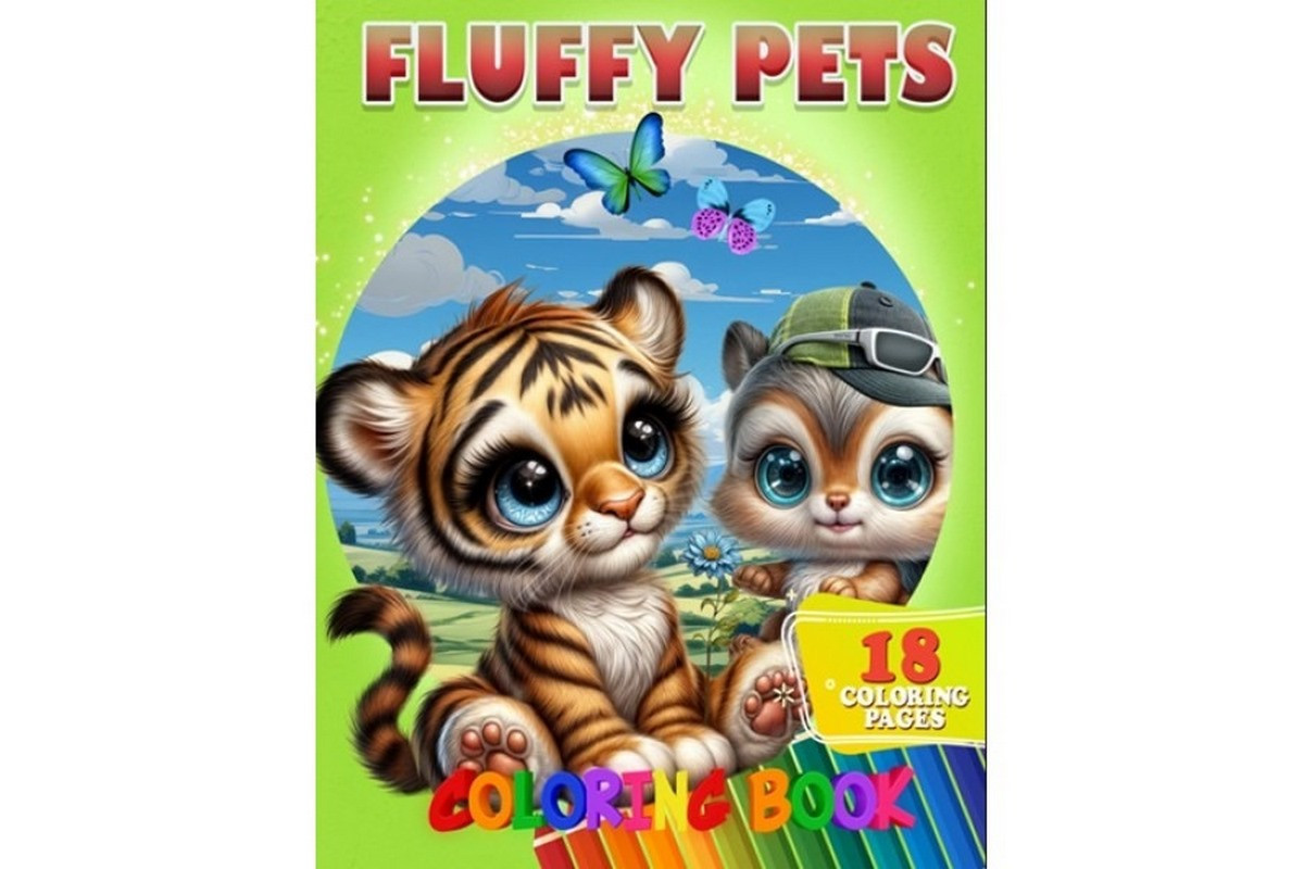 Раскраска для детей Fluffy Pets А05122410 формат А4 Раскраска для детей Fluffy Pets А05122410 формат А4