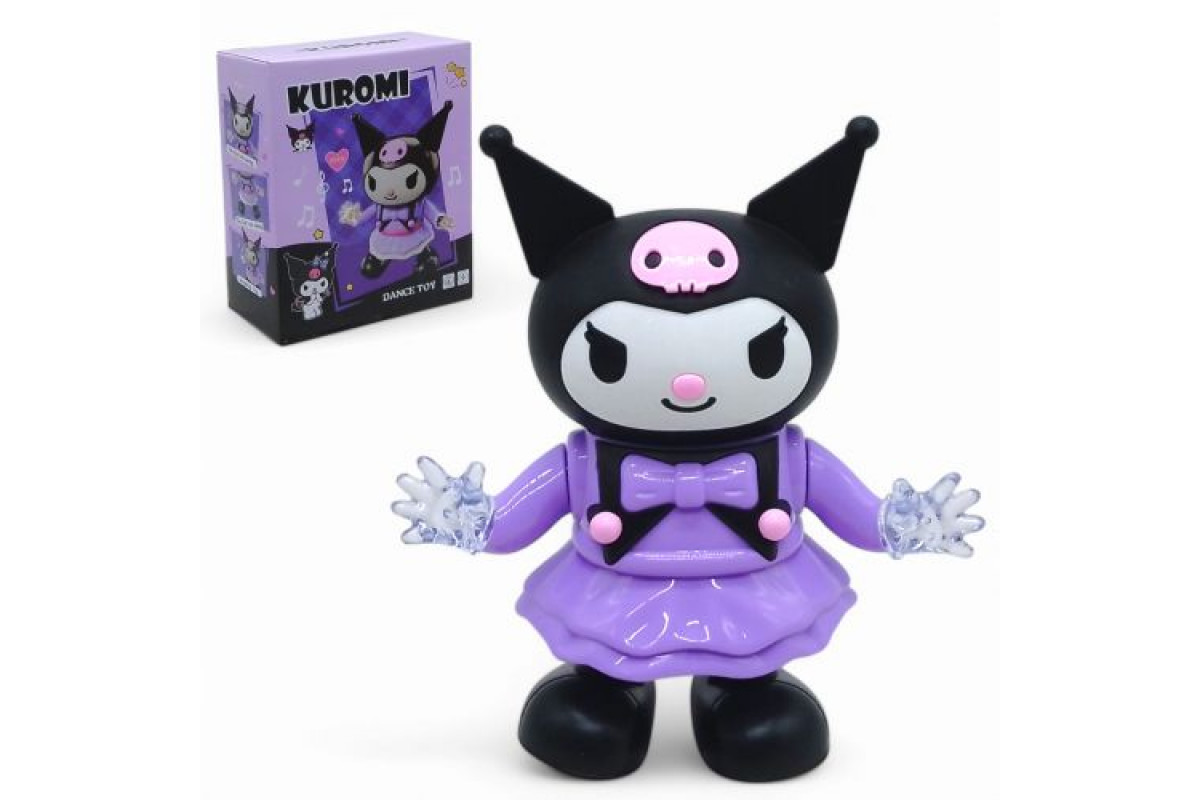 Музична іграшка аніме Sanrio Kuromi, танцює, мелодії, світло 