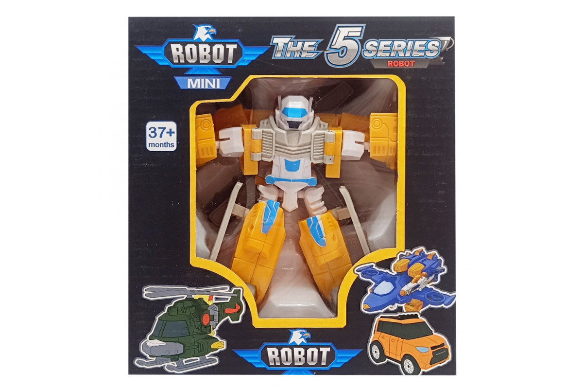 Ігровий трансформер транспорт TOBOT W339, 12 видів Жовтий Ігровий трансформер транспорт TOBOT W339, 12 видів Жовтий