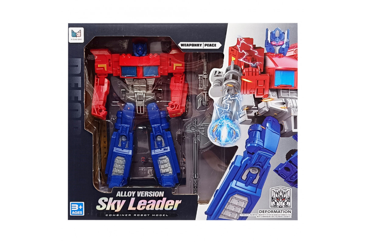 Дитячий Трансформер-машинка Sky Leader 894-1/2(Blue-Red) Дитячий Трансформер-машинка Sky Leader 894-1/2(Blue-Red)
