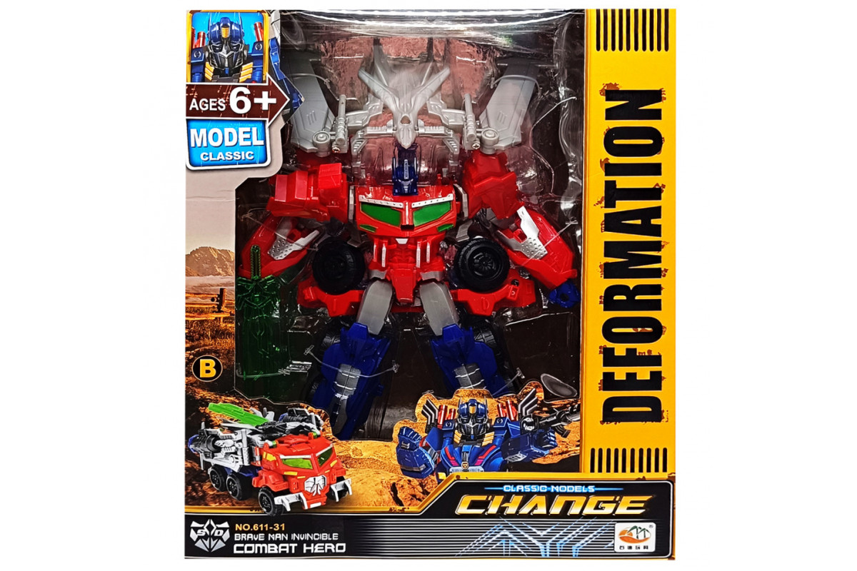 Дитячий Трансформер-машинка Optimus Prime 611-31(Red) Дитячий Трансформер-машинка Optimus Prime 611-31(Red)