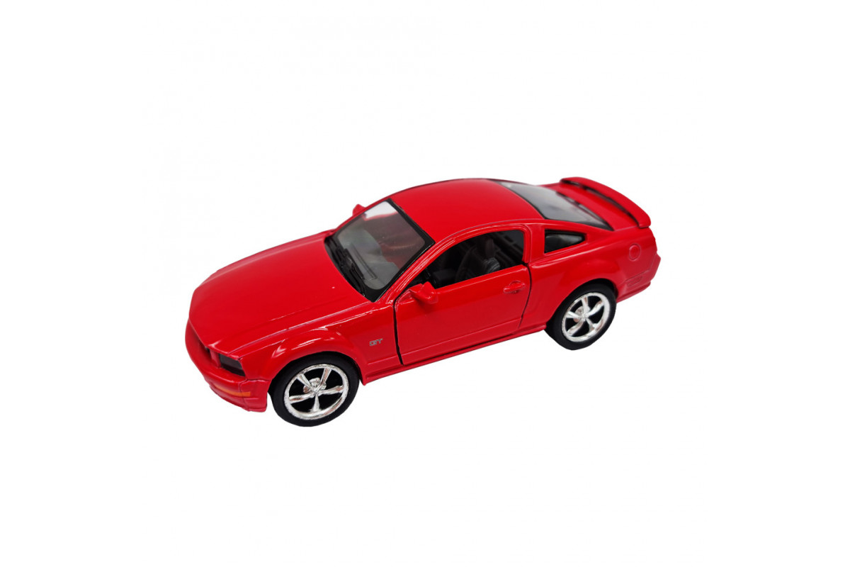 Інерційна машинка FORD MUSTANG GT 2006 Kinsmart КТ5091, 1:42 Червоний