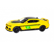 Детская модель машинки Chevrolet Camaro ZL1 2017 Kinsmart KT5399FW инерционная, 1:38 Yellow