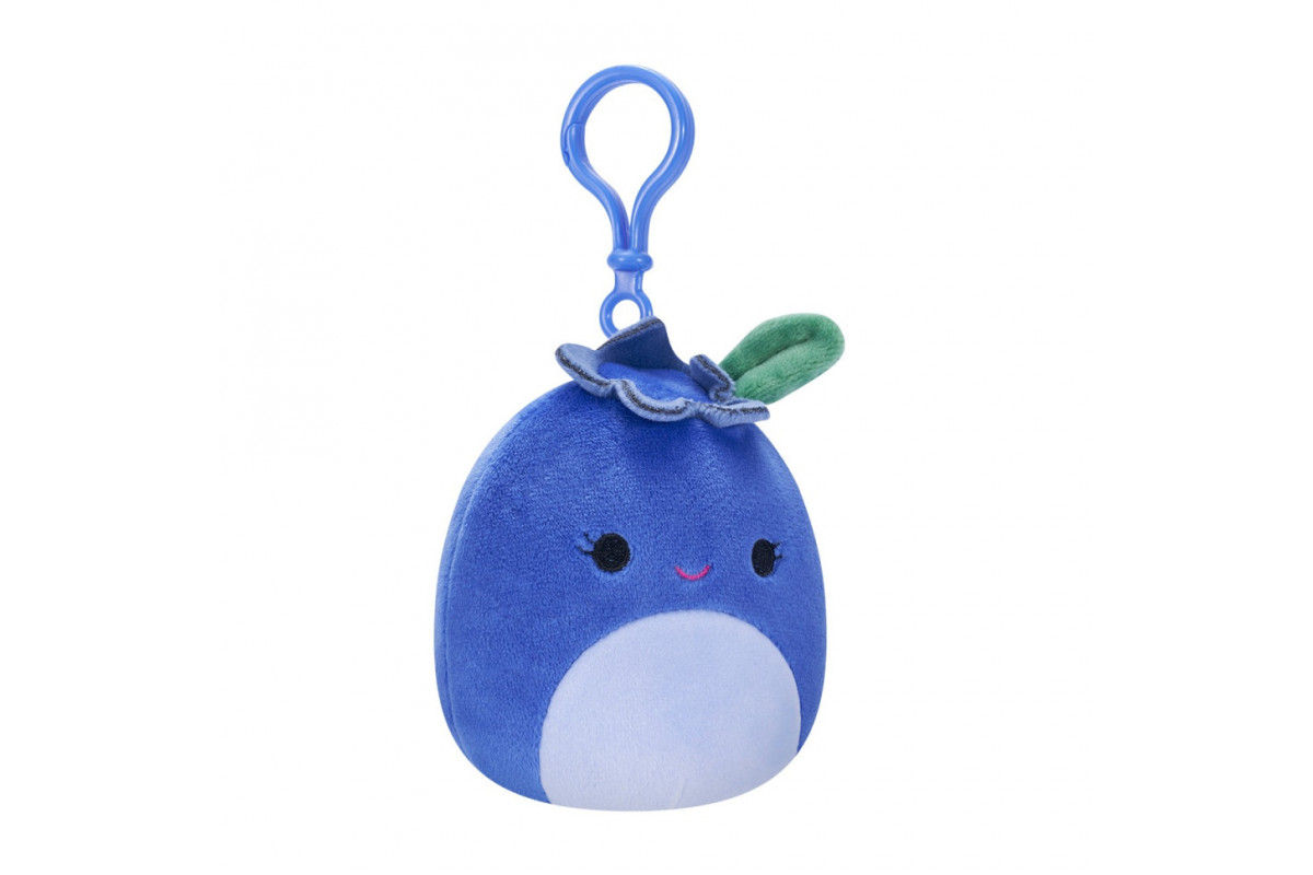 М'яка іграшка Чорниця Блубі Squishmallows SQCP00147 на кліпсі 9 см М'яка іграшка Чорниця Блубі Squishmallows SQCP00147 на кліпсі 9 см
