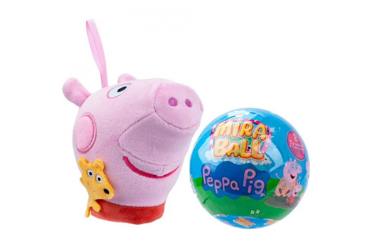 Дитяча м'яка іграшка-сюрприз Peppa Pig M14159 в асортименті Дитяча м'яка іграшка-сюрприз Peppa Pig M14159 в асортименті