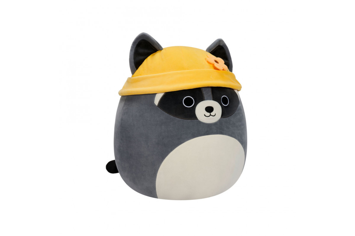 М'яка іграшка Єнот Роккі в панамці Squishmallows SQER00820, 13 см М'яка іграшка Єнот Роккі в панамці Squishmallows SQER00820, 13 см