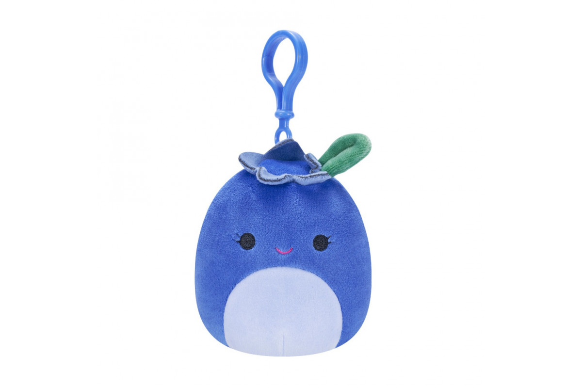 М'яка іграшка Чорниця Блубі Squishmallows SQCP00147 на кліпсі 9 см М'яка іграшка Чорниця Блубі Squishmallows SQCP00147 на кліпсі 9 см