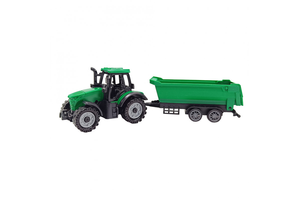 Дитячий іграшковий трактор з причепом 5279-92BD(Dark-Green-1)