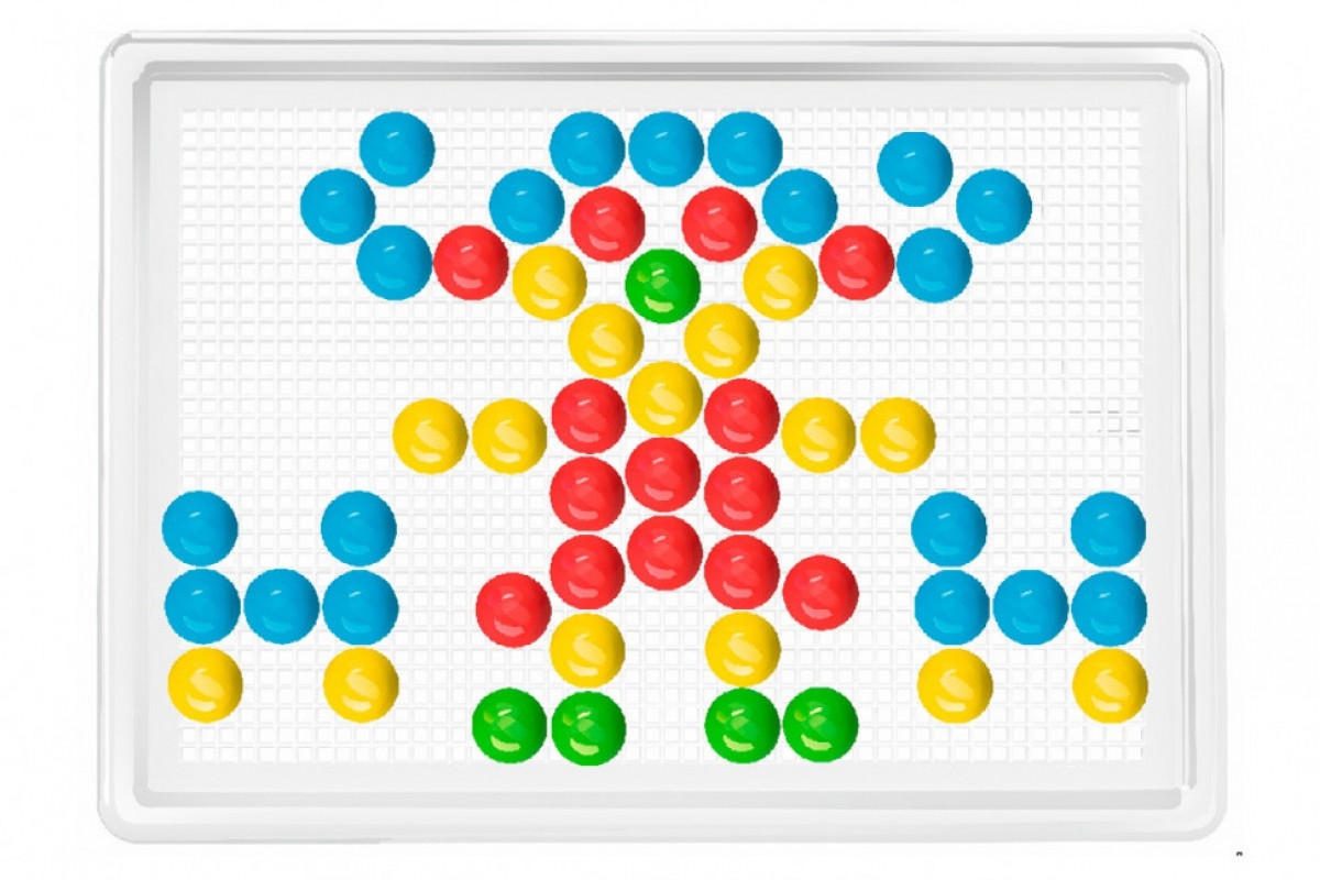 Детская развивающая мозаика 3381TXK, 140 фишек