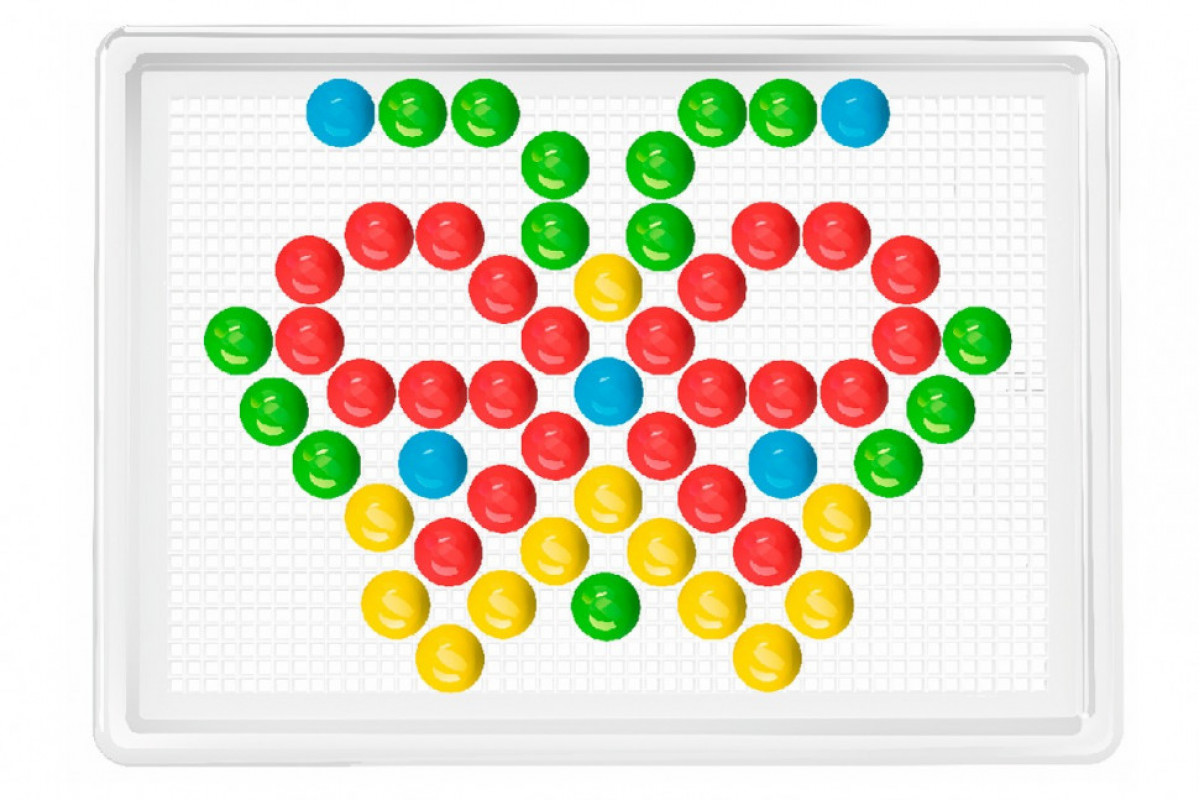 Детская развивающая мозаика 3381TXK, 140 фишек