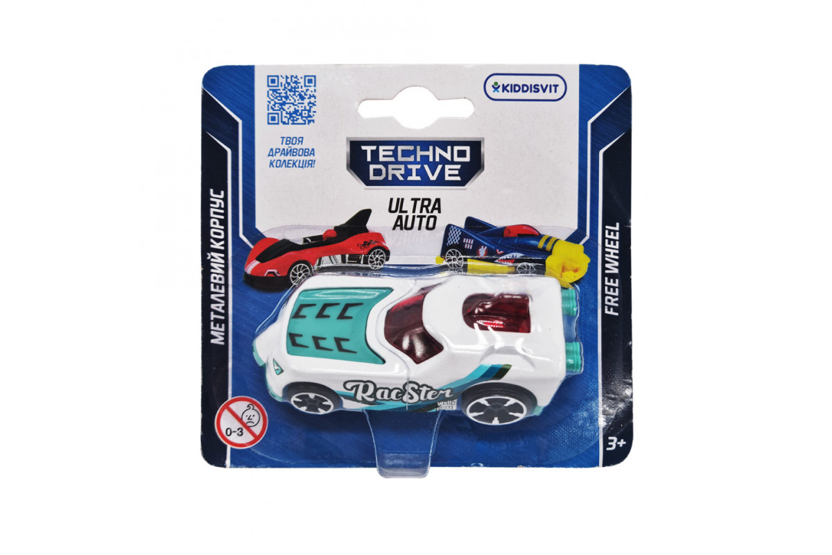 Игровая мини-машинка Ultra Auto TechnoDrive 250321W-8 металлический корпус