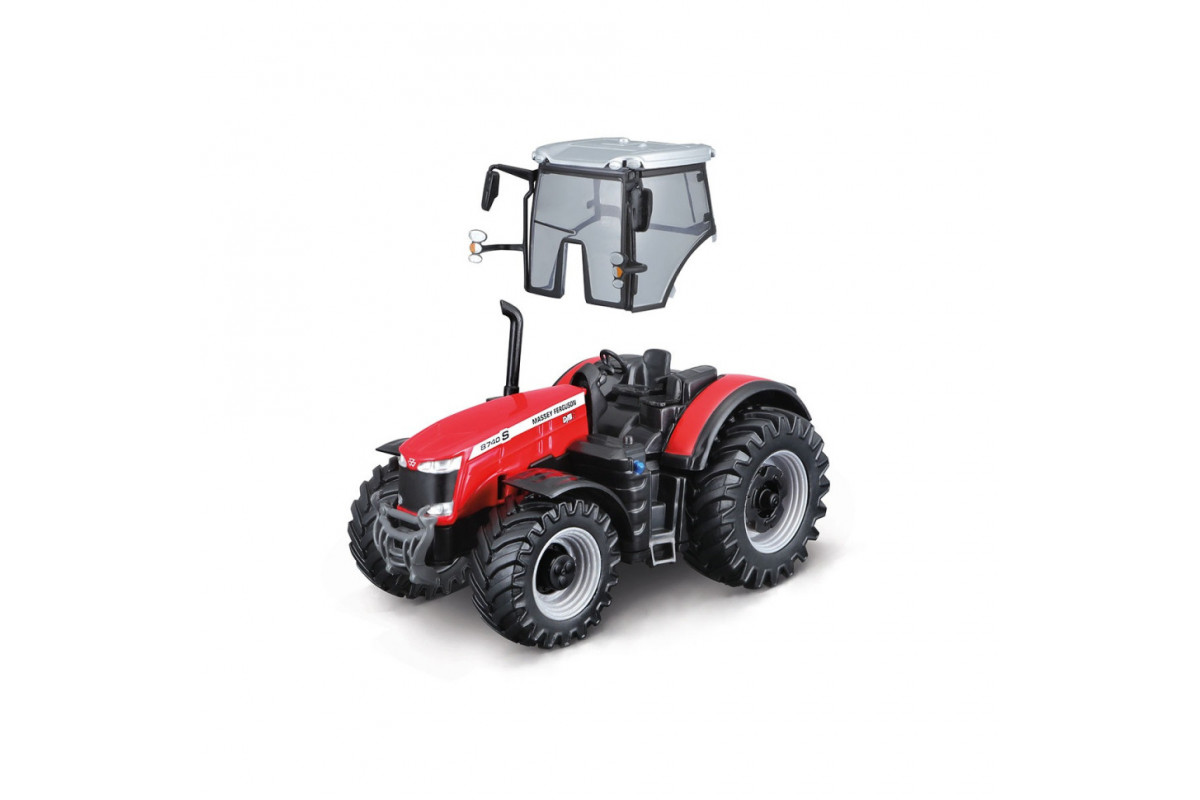 Детская игрушка Трактор Massey Ferguson 8740S Bburago 18-31613, 10 см