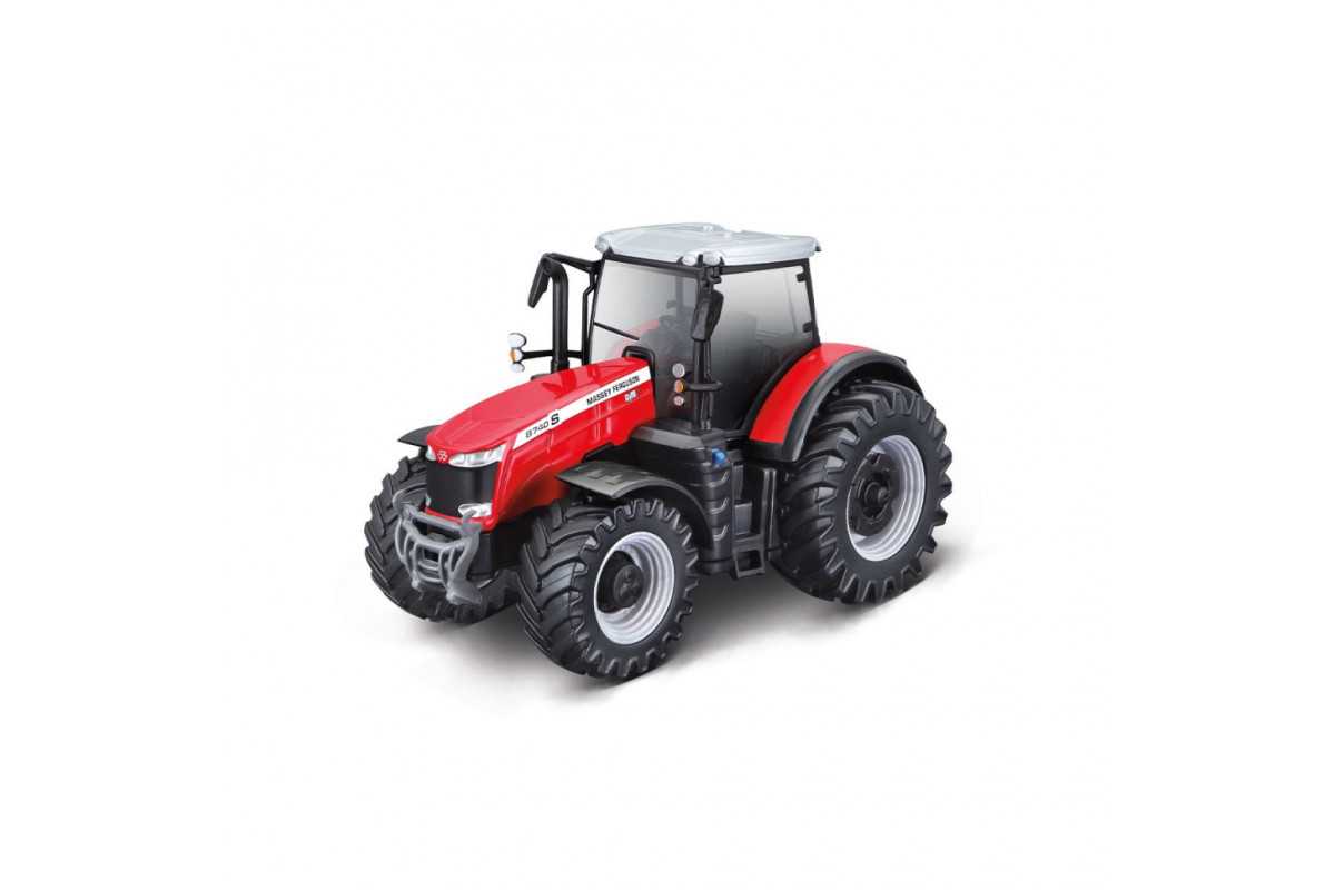 Детская игрушка Трактор Massey Ferguson 8740S Bburago 18-31613, 10 см