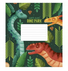 Зошит учнівський Dino park 012-3227K-5 в клітинку на 12 аркушів