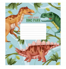 Зошит учнівський Dino park 012-3227K-2 в клітинку на 12 аркушів