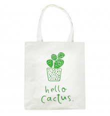 Спортивная сумка шоппер тканевая Bambi BBG-12-15-18 Hello Cactus