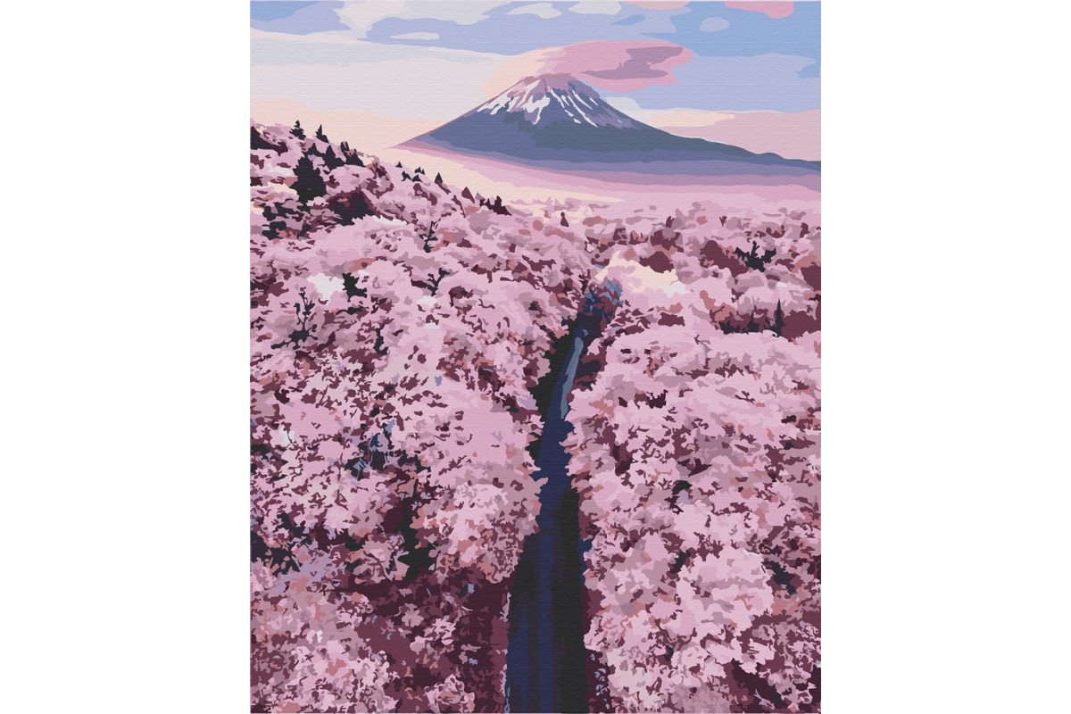 Картина по номерам. Art Craft Фудиама в сакуру 40х50 см 10576-AC Картина по номерам. Art Craft Фудиама в сакуру 40х50 см 10576-AC