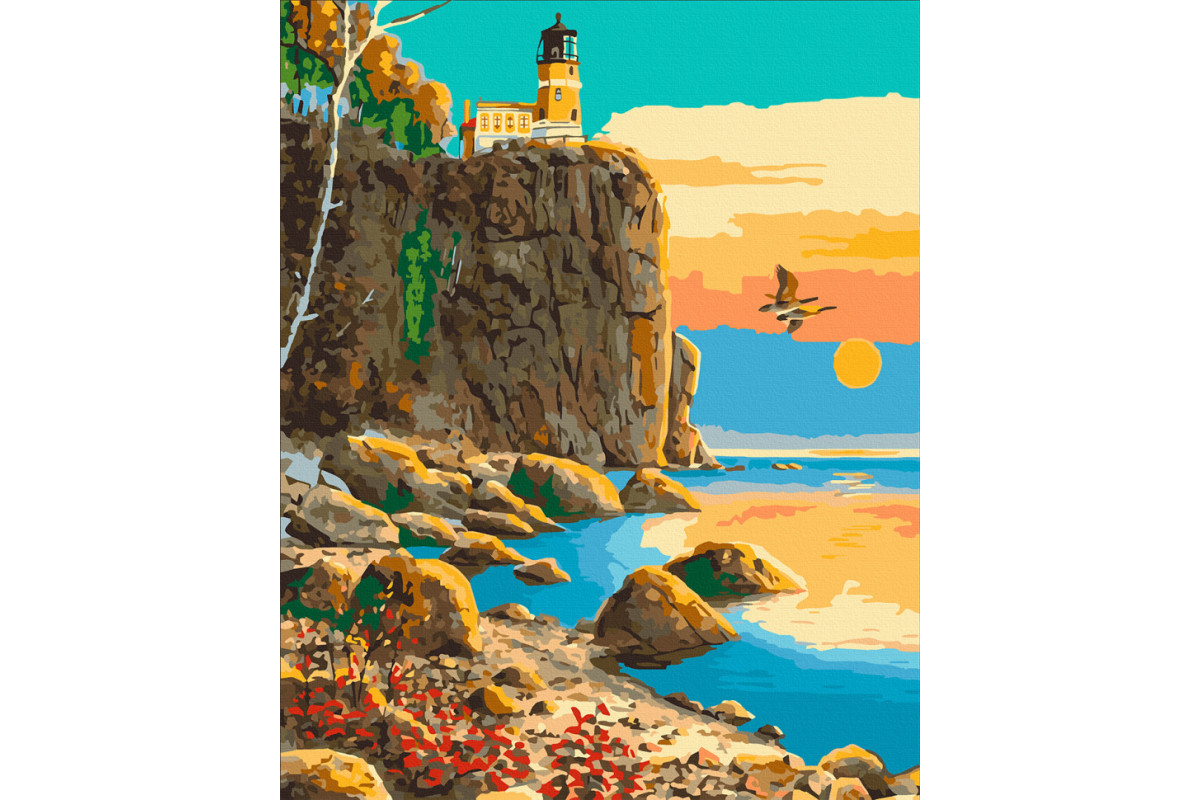 Картина по номерам. Art Craft Маяк Сплит - Рок 40х50 см 10570-AC