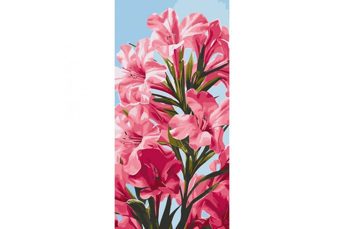 Картина по номерам Pink flowers 13100-AC 40х80 см