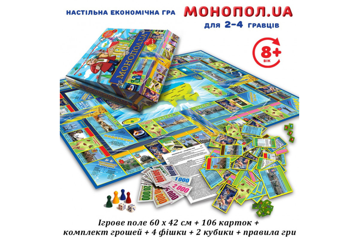 Настольная игра Монополия 82210 укр. языке