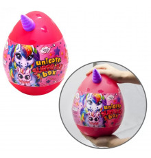 Набір для творчості в яйці "Unicorn Surprise Box" USB-01-01U для дівчинки  Рожевий