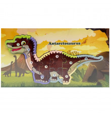 Деревянный пазл-вкладыш "Antarctosaurus" MD 1924-4, 10 элементов
