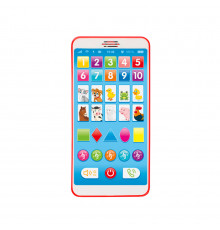 Дитячий розвиваючий Телефон M 3675, 20 віршиків, 5 пісень, цифри Червоний