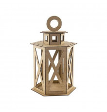 Заготовка для декорування "Ліхтарик 6-гранний" FDPO-081-MDF