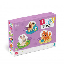 Дитячий Пазл 3 в 1 "Домашні тварини" DoDo 300395, 9 ел