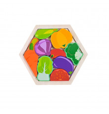 Дитячий дерев’яний пазл вкладиш "Овочі" C9441-6