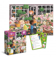 Дитячий пазл Шукай та знаходь "Квітуча весна" 300664, 80 елементів