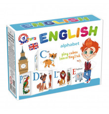 Дитячий розвиваючий набір кубиків "Англійська абетка" 1325TXK 12 кубиків Дитячий розвиваючий набір кубиків "Англійська абетка" 1325TXK 12 кубиків