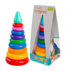 Игрушка развивающая "Пирамидка" ЛЮКС 39372, 10 деталей