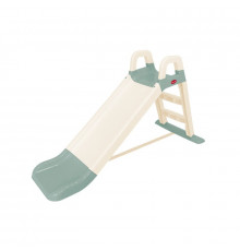 Дитяча пластикова гірка для катання 0140/18 кремово-м'ятна, 140 см