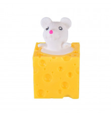 Дитяча іграшка сквіш Pop Up "Мишка у сирі" SQ-23(White) білий