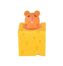 Дитяча іграшка сквіш Pop Up "Мишка у сирі" SQ-23(Brown) коричневий