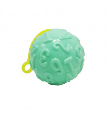 М'яч дитячий MS 4286(Turquoise) 7,5 см, текстурний, пискавка, мерехтить