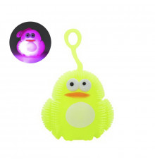 Іграшка-антистрес їжачок "Пінгвін" MS 3575(Yellow) блимає, 7 см