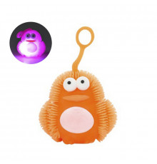 Іграшка-антистрес їжачок "Пінгвін" MS 3575(Orange) блимає, 7 см