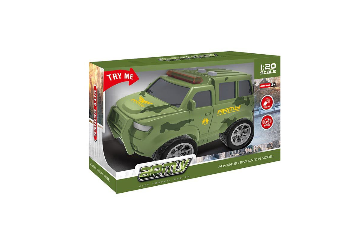 Детская военная машинка «City Series ARMY» 661-043D свет, музыка