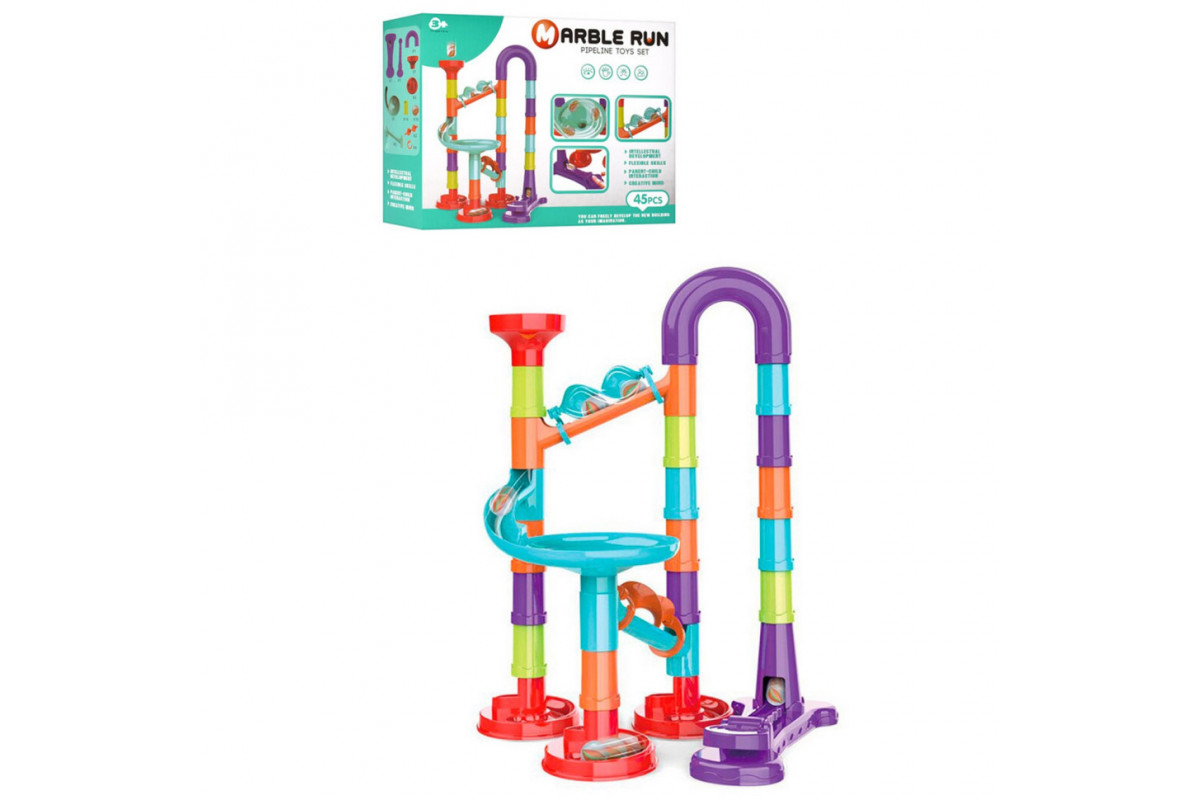 Игра лабиринт Marble Run  8804, 45 деталей