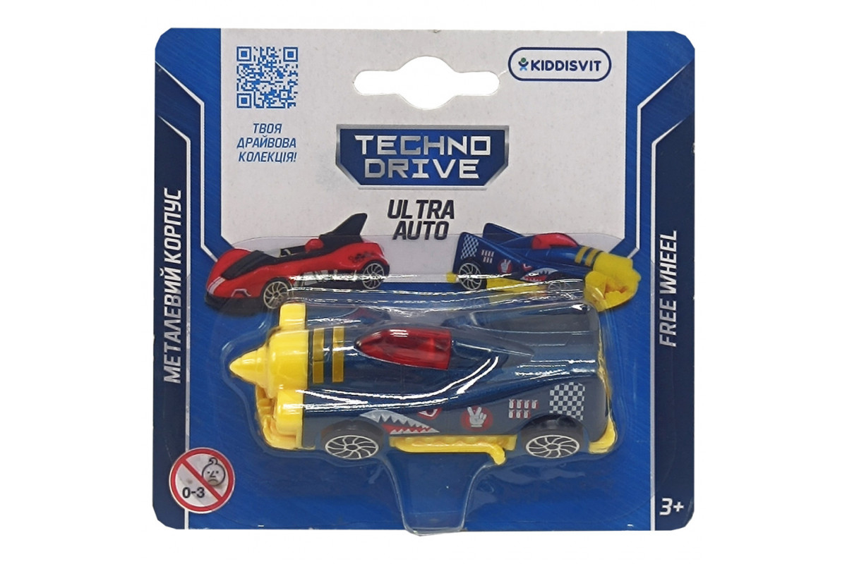 Игровая мини-машинка Ultra Auto TechnoDrive 250321W-11 металлический корпус