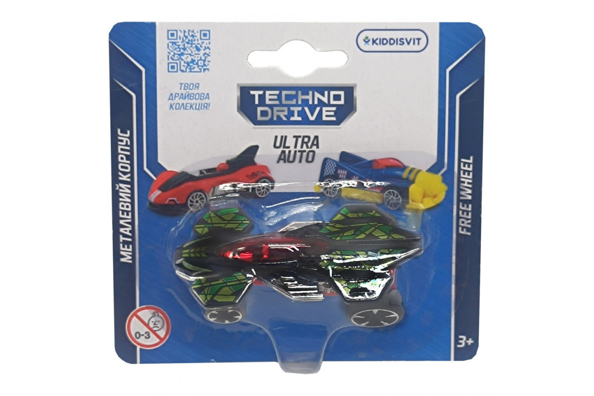 Игровая мини-машинка Ultra Auto TechnoDrive 250321W-12 металлический корпус