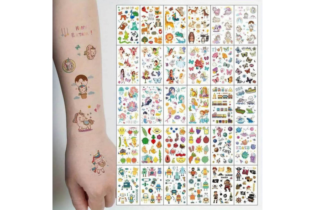 Набор детских временных тату «Для детей» tattoo-kids-mini-set-30