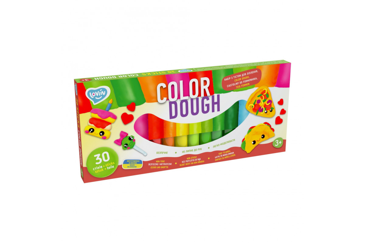 Набір для ліплення з тестом Color Dough 41205, 30 стиків