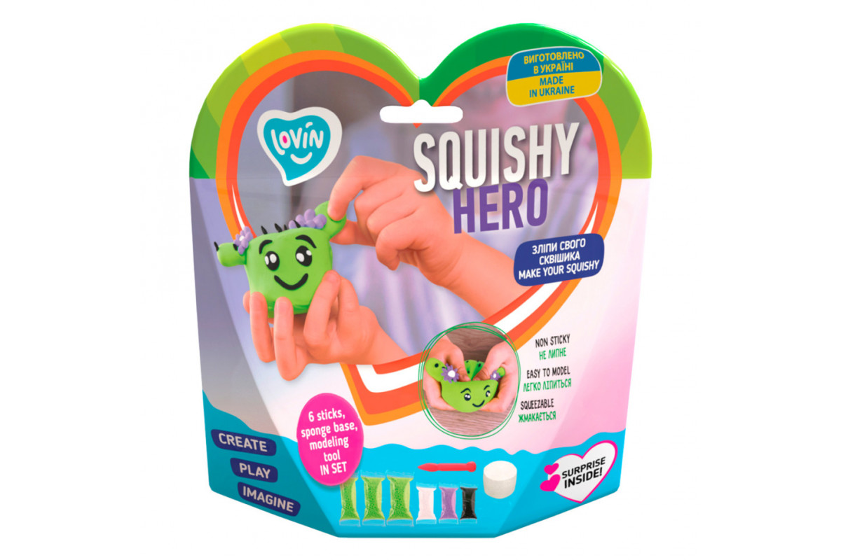 Набор для лепки с воздушным пластилином Squishy Cactusita TM Lovin 70124