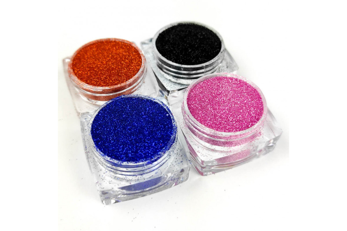 Набір гліттера для біо-тату «Базовий №1» glitter-set-4x-1, 4 кольори