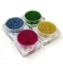 Набір гліттера для біо-тату «Базовий №2» glitter-set-4x-2, 4 кольори