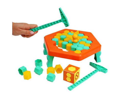 Настольная игра "Держись малыш" 9741, 1 пчелка, 2 молоточка